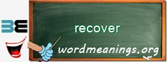 WordMeaning blackboard for recover